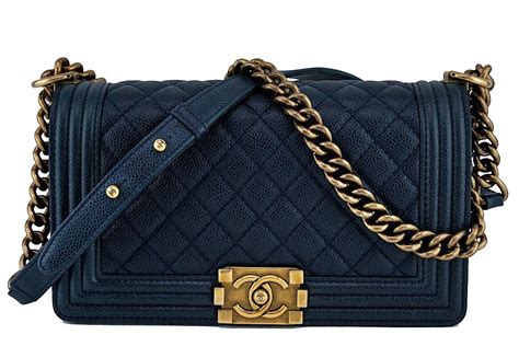 chanel navy boy flap bag|chanel boy bag inside.